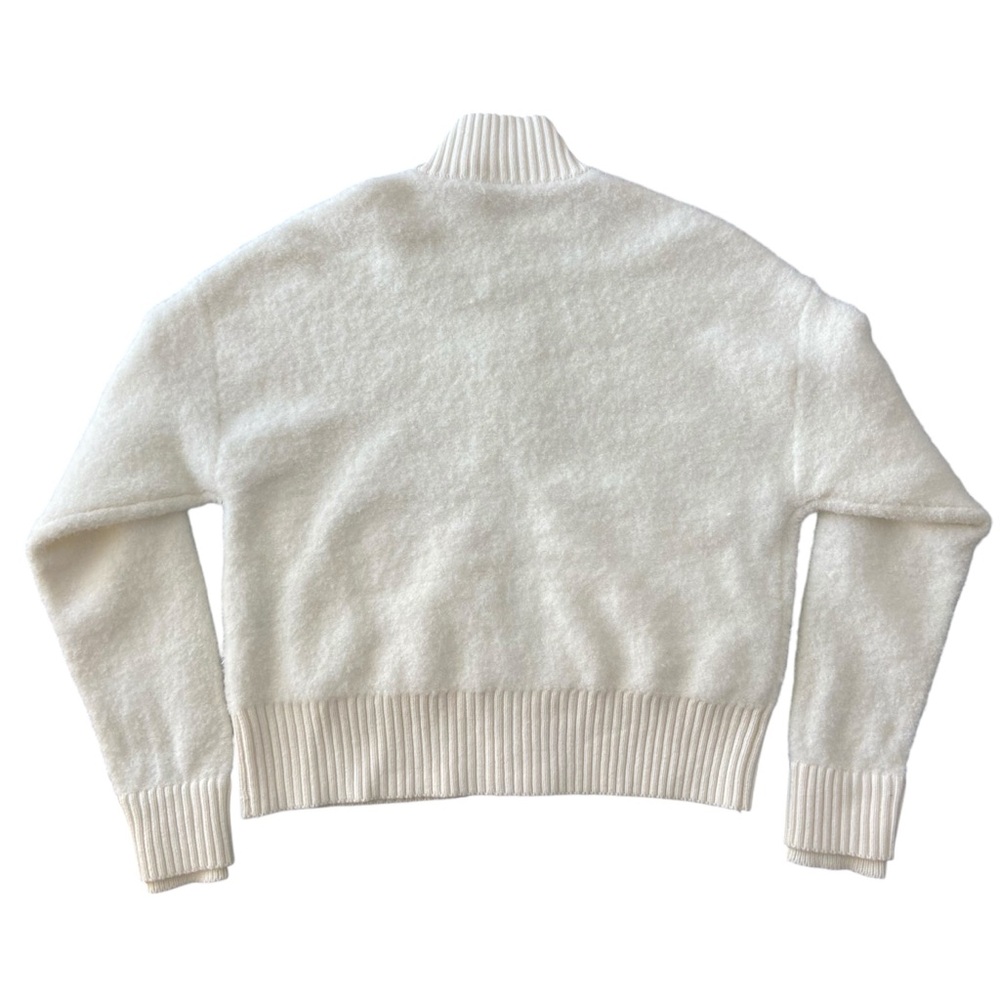 NWT FLX Wool Natural Fiber Cozy Winter White Zip Jacket Women’s Size XS - Picture 3 of 10